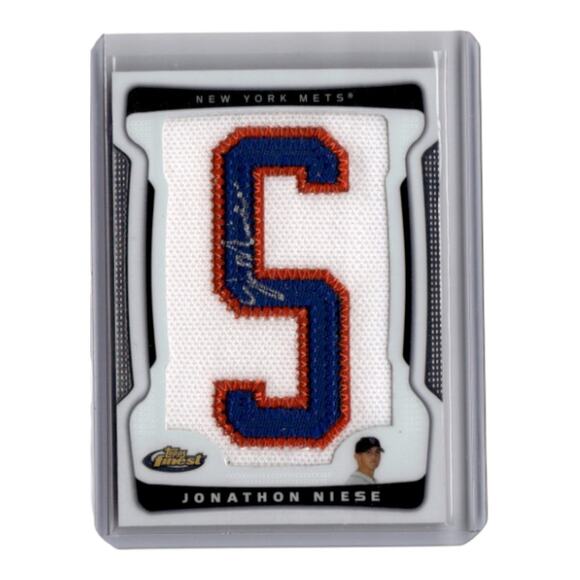 Jonathon Niese Mets 2009 Topps Finest Autographed Patch 162/205 Auto - Picture 1 of 2